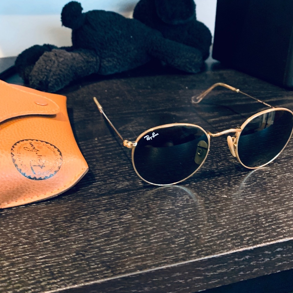 +++ RAYBAN GOLD 3447 SUNGLASSES +++
